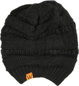 img 1 attached to Wrapables Winter Knitted Infinity Beanie - Women's Scarves & Wraps Accessories