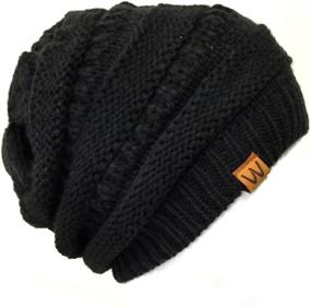 img 3 attached to Wrapables Winter Knitted Infinity Beanie - Women's Scarves & Wraps Accessories