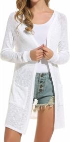 img 2 attached to Stay Stylish And Protected With ELESOL Women'S Sun-Screening Cardigan Sweater In Sizes S-XXL