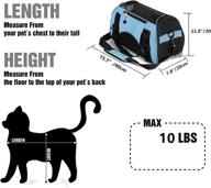 🐾 zanesun soft-sided cat carrier - portable and foldable pet travel bag for cats, dogs, and puppies - airline approved and comfortable logo