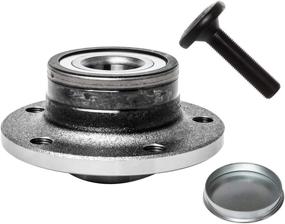 img 3 attached to 🔧 AUQDD 512319 x2 Rear Wheel Hub and Bearing Assembly - Compatible With Audi Q3 TT, Volkswagen Beetle Eos Golf City GTI Jetta Passat CC Tiguan (FWD Models, Bearing ID 32mm, 5 Lug Hub)