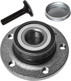 img 2 attached to 🔧 AUQDD 512319 x2 Rear Wheel Hub and Bearing Assembly - Compatible With Audi Q3 TT, Volkswagen Beetle Eos Golf City GTI Jetta Passat CC Tiguan (FWD Models, Bearing ID 32mm, 5 Lug Hub)