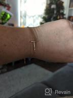 img 1 attached to 🙏 Rose Gold and Silver Sideways Cross Bracelets by WDSHOW review by Troy Houston