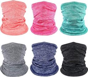 img 4 attached to 🧣 Winter Gaiter Balaclava Covering for Girls' Accessories - Fashion Scarves for Cold Weather