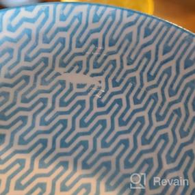img 5 attached to KitchenTour Ceramic Bowls Set - 10 Oz Serving Bowls For Kitchen - Cereal, Ice Cream, Soup, Salad, Rice, Dessert Ceramic Bowls - Assorted Colorful Design Set Of 6 - Microwave Dishwasher Safe - 5 Inch