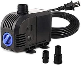 img 3 attached to Efficient And Quiet Submersible Pond Water Pump: FREESEA'S 160 GPH Ultra Quiet Adjustable Fountain Pump