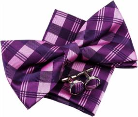 img 3 attached to Retreez Tartan Patterns Microfiber Pre Tied Men's Accessories in Ties, Cummerbunds & Pocket Squares