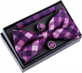 img 2 attached to Retreez Tartan Patterns Microfiber Pre Tied Men's Accessories in Ties, Cummerbunds & Pocket Squares