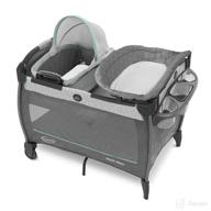 👶 graco pack 'n play close2baby bassinet playard - portable bassinet with diaper changer and more, derby logo