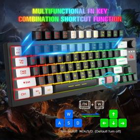 img 1 attached to Enhance Your Gaming Experience With FELICON'S Rechargeable RGB Backlit Mechanical Keyboard And Mouse Combo