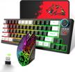 enhance your gaming experience with felicon's rechargeable rgb backlit mechanical keyboard and mouse combo logo