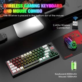 img 3 attached to Enhance Your Gaming Experience With FELICON'S Rechargeable RGB Backlit Mechanical Keyboard And Mouse Combo