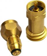 onlyfire universal safest 1 lb propane tank cylinder adapter kit with disposable bottle adapter and propane refill cylinder adapter-solid brass regulator valve accessory logo