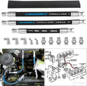 img 4 attached to 🔧 High Pressure Oil Pump HPOP Hoses Lines Kit & Crossover Line for Ford 1999-2003 7.3L Powerstroke