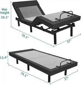 img 3 attached to Experience Ultimate Comfort With YITAHOME'S Adjustable Electric Bed Base With Massage, Zero Gravity & Dual USB Ports