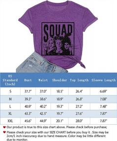 img 1 attached to Women'S "Witch Squad" Hocus Pocus Halloween T-Shirt - Sanderson Sisters Graphic Tee Top