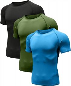 img 4 attached to Men'S Cool Dry Compression Short Sleeve Sports Baselayer T-Shirts Tops (Pack Of 1 Or 3)