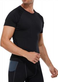 img 2 attached to Men'S Cool Dry Compression Short Sleeve Sports Baselayer T-Shirts Tops (Pack Of 1 Or 3)