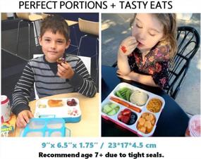 img 2 attached to Leakproof Bento Lunch Box Set With 9 Accessories For Kids - Perfect For Boys, Girls And Toddlers