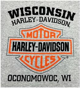img 1 attached to 🏍️ Harley-Davidson Men's Bar & Shield Logo Pullover Hooded Sweatshirt: Stylish Gray Comfort
