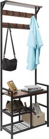 img 3 attached to Organize Your Entryway In Style With The 3-In-1 HOMEKOKO Coat Rack Shoe Bench & Storage Furniture