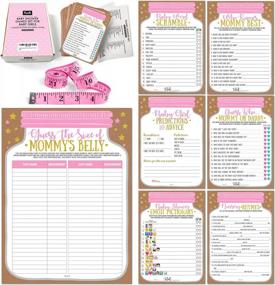 img 4 attached to Pink Mason Jar Baby Shower Games For Girls - 240 Cards Of Hilarious Fun!