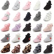 meckior newborn booties toddler slippers boys' shoes ~ boots logo