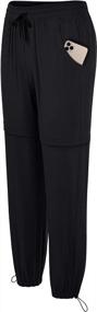 img 4 attached to Оставайтесь защищенными и стильными с женскими походными брюками Fulbelle UPF 50