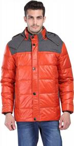 img 1 attached to Stay Warm In Style: Fashciaga Men'S White Duck Down Puffer Jacket