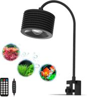 lominie f20 18w led aquarium light: adjustable 6500k planted tank light with remote controller for freshwater fish tank refugium - gooseneck design logo