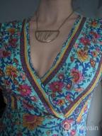 картинка 1 прикреплена к отзыву Women'S Summer Wrap Dress: Bohemian Floral Print, V-Neck High Split Maxi - S-XL от James Morrow