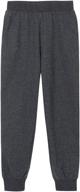 👖 stylish girls french jogger pockets pants & capris by unacoo - perfect for girls' clothing логотип