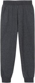 img 2 attached to 👖 Stylish Girls French Jogger Pockets Pants & Capris by UNACOO - Perfect for Girls' Clothing