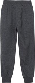 img 1 attached to 👖 Stylish Girls French Jogger Pockets Pants & Capris by UNACOO - Perfect for Girls' Clothing