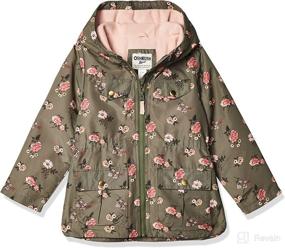 img 4 attached to Midweight Hooded Anorak Jacket Floral Apparel & Accessories Baby Boys : Clothing