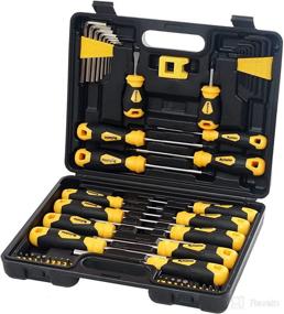 img 4 attached to 🧰 WHOMASS Magnetic Screwdriver Set - 51 PCS with Case and Super Magnet, Professional Screwdriver Set - Includes Slotted/Phillips/Hex/Torx/Square/Pozi Heads - Non-Slip for Repair, Home Improvement, Craft