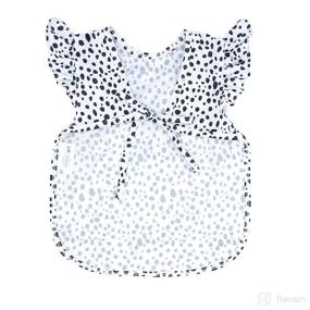 img 2 attached to 🌸 BapronBaby Flutter Organic Dot Bapron: Waterproof Stain Resistant Bib for Ages 6m - 5yr