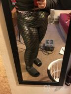 img 1 attached to Shine This Halloween With Alaroo'S Fish Scale Mermaid Leggings In S-4XL – Perfect For Women'S Pants! review by Chris Wagner