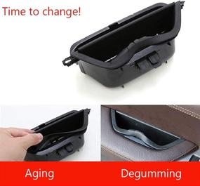 img 3 attached to 🚪 Jaronx Black Door Armrest Cover for BMW X3 X4, Driver Side Armrest Handle Storage Compartment Container Box Cover (Compatible with BMW X3 F25 2010-2016, BMW X4 F26 2014-2017)