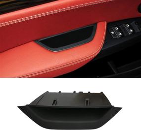 img 4 attached to 🚪 Jaronx Black Door Armrest Cover for BMW X3 X4, Driver Side Armrest Handle Storage Compartment Container Box Cover (Compatible with BMW X3 F25 2010-2016, BMW X4 F26 2014-2017)