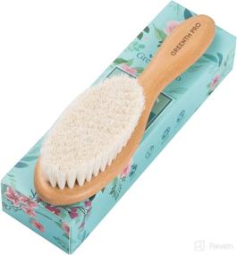 img 3 attached to GREENTH PRO Wooden Baby Hair Brush: Natural Beech Wood & Soft Goat Bristles - Perfect Gift for Toddlers, Infants, Boys, Girls