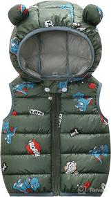 img 4 attached to Todder Cartoon Sleeveless Lightweight Waistcoat Apparel & Accessories Baby Boys : Clothing