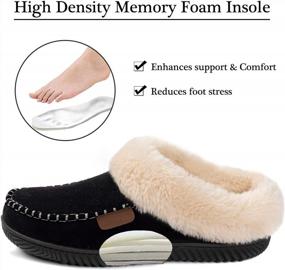 img 2 attached to ULTRAIDEAS Women'S Cozy Fuzzy Slippers With Memory Foam & Nonslip Sole For Indoor/Outdoor Comfort