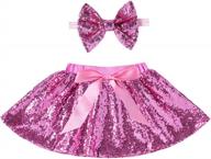 cilucu baby girls sequin skirts kids birthday party princess mini skirts logo