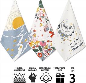 img 2 attached to Add A Splash Of Empowerment To Your Kitchen With Folkulture'S Girl Power Cotton Kitchen Towels - Set Of 3