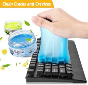 img 3 attached to Revolutionary 2 PCS Magic Gel: Ultimate Car Interior Cleaner, 🧼 Keyboard Detailing Tool & Dust Removal Putty for Auto, Laptop & Home!