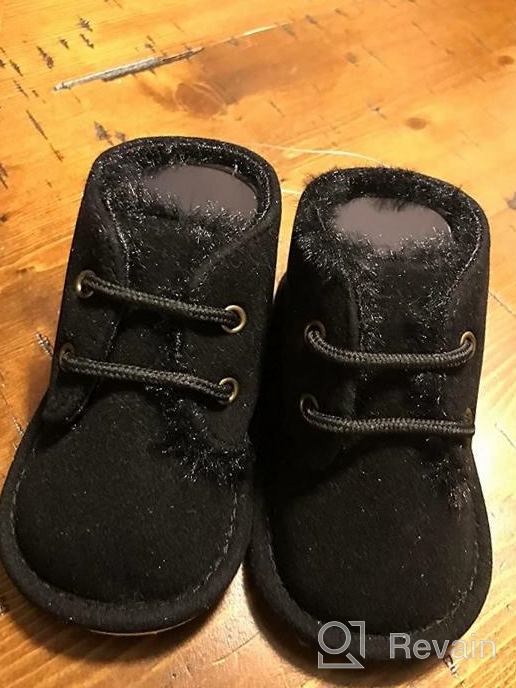 img 1 attached to 👟 Cozy and Stylish: Meckior Winter Newborn Anti-Slip Prewalker Boys' Shoes and Boots review by Landon Bandepalli