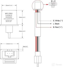 img 1 attached to 🚦 MFC PRO 12V реле светодиодных мигалок | Электронное исправление 3-контактного гипермигания | FLR-MFC2 для светодиодных указателей поворота