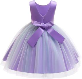 img 2 attached to 🌈 Enchanting Rainbow Princess Attire for Wedding, Bridesmaids, Pageants and Girls' Clothing