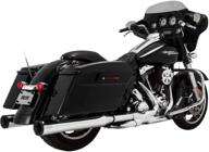 vance & hines eliminator 400 slip-ons - chrome finish with black end cap - model 16706 логотип